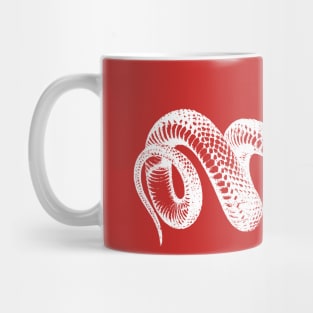 Coiled Snake Wordless Art Vintage Style Graphic Mug